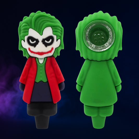 Pipe en Silicone Clown Méchant Rouge 10.5cm