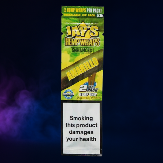 Juicy Jay’s Hemp Wraps Amarillo Lemon Cake – Blunt sans tabac infusé aux terpènes (x2)