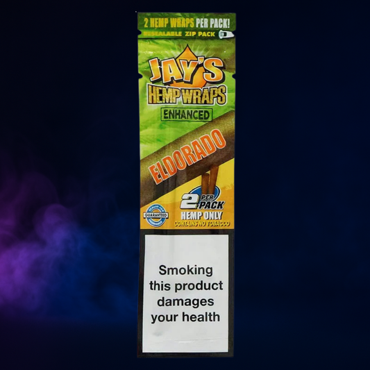 Juicy Jay’s Hemp Wraps Eldorado Pineapple Shake – Blunt sans tabac infusé aux terpènes (x2)