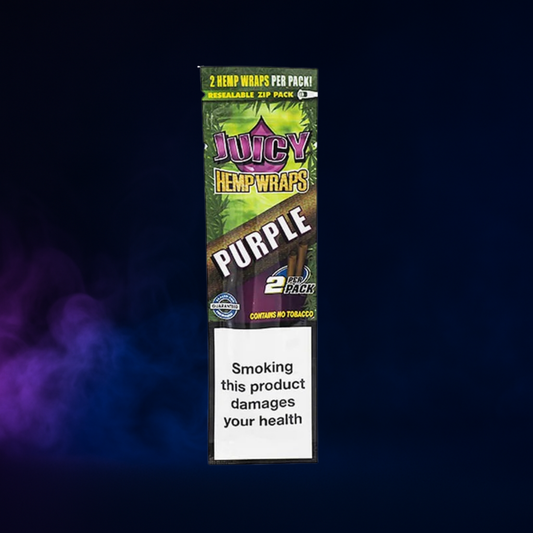 Juicy Jay’s Hemp Wraps Purple – Blunt chanvre aromatisé sans tabac (x2)