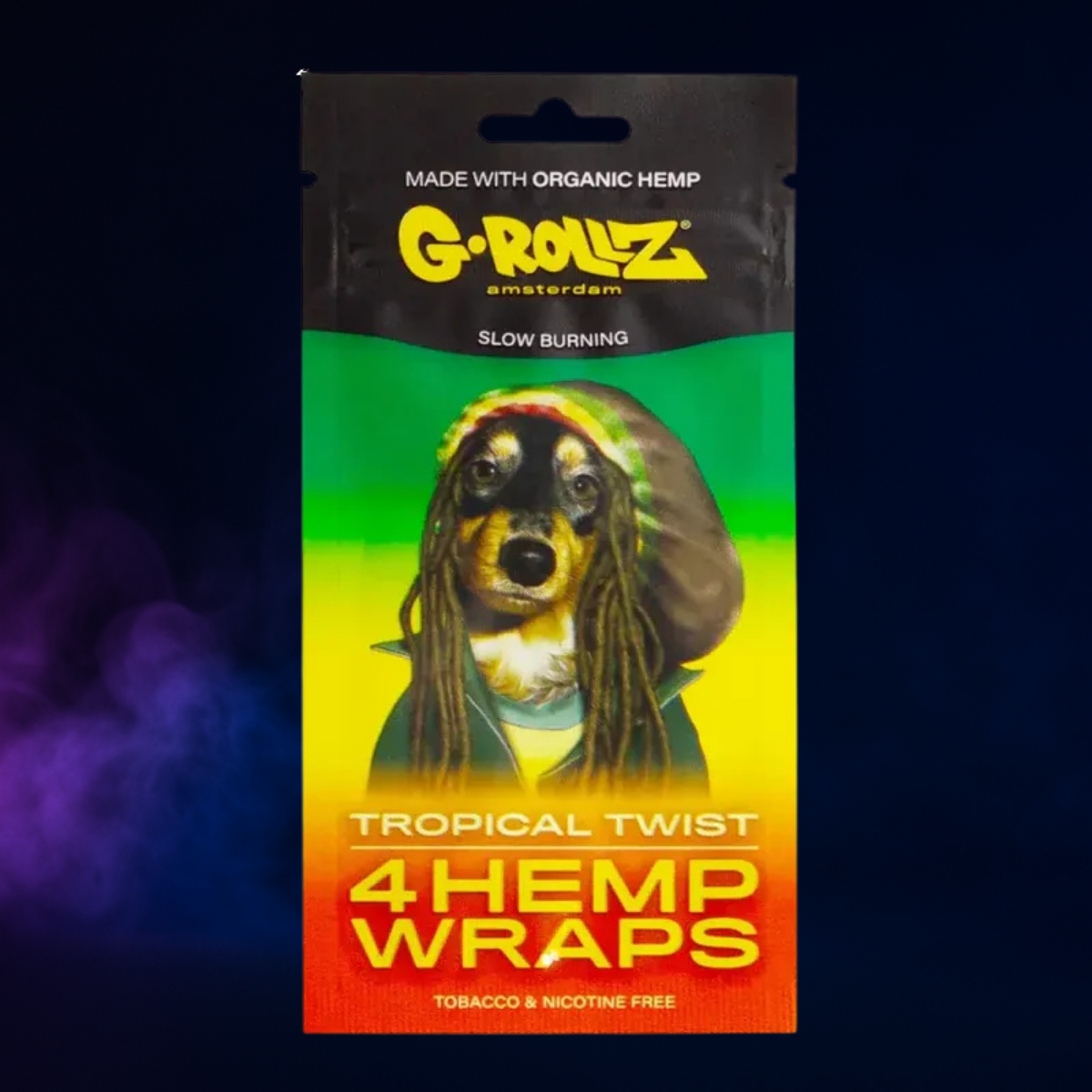 Blunt G-Rollz Tropical Twist – Feuille hemp aromatisée sans tabac (x4)