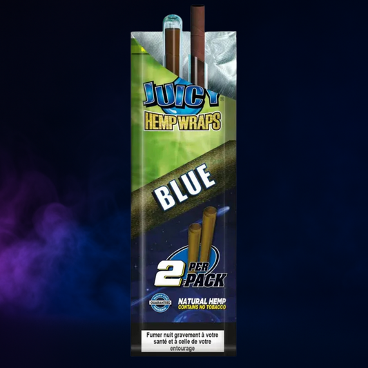 Juicy Blunt Blue – Feuille de Blunt aromatisée sans tabac (x2)