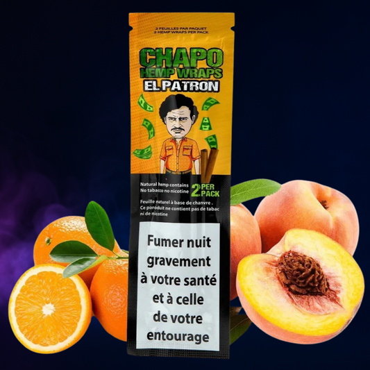 Blunt Chapo El Patron – Feuilles de Blunt sans tabac en chanvre naturel