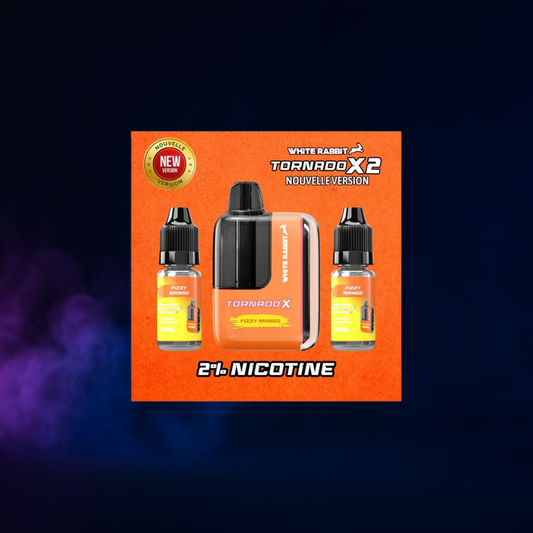 Puff 25000 Rechargeable - Fizzy Mango + 2 Fioles de 10 ml de e-liquide