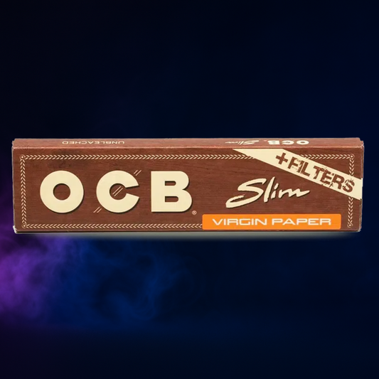 OCB Slim Virgin + Tips – Feuilles Slim 109 mm Non Blanchies avec Filtres