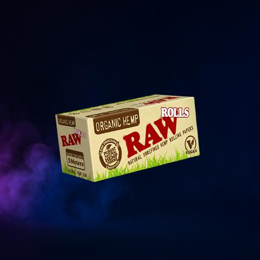 RAW Organic hemp rolls 5 metres slim