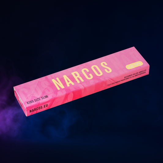 Papier à rouler Narcos Édition Rose – King Size Slim + Tips