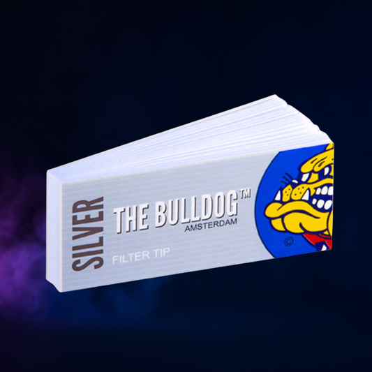 Filtres The Bulldog Original Silver – Tips Carton Perforés, Format Large