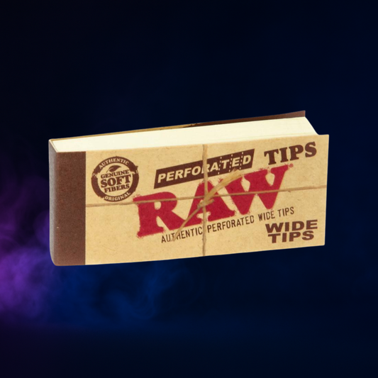 Filtres RAW Large Perforés – Format Wide, Carton Naturel & Pliage Facile