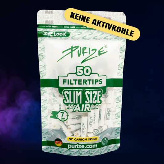 PURIZE Slim Size Air – Filtres Sans Charbon Actif (Pack 50)